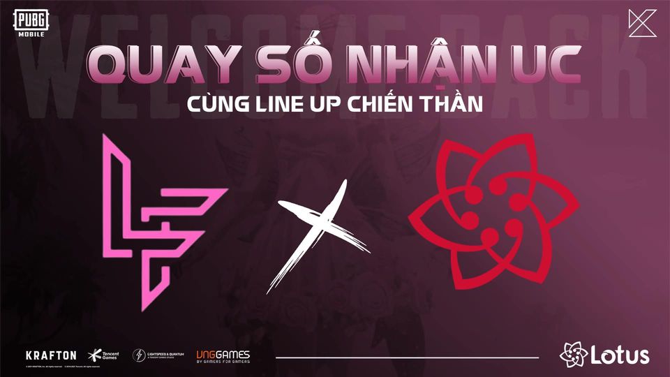 PUBG Mobile EVENT NHẬN UC CÙNG LOTUS